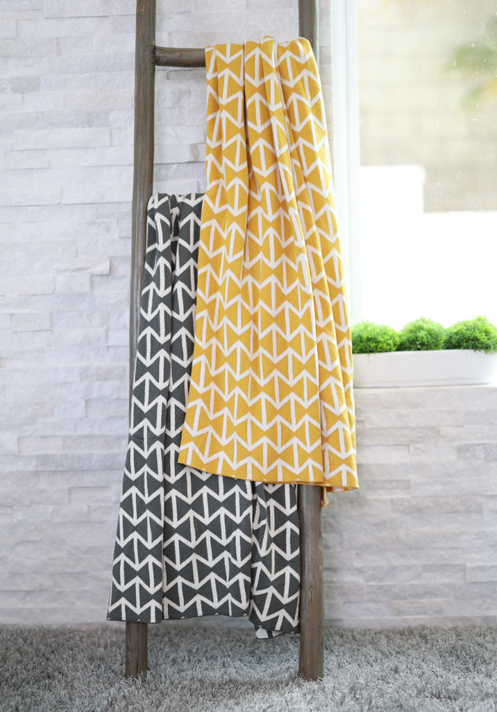 Anna Cotton Knitted Throw