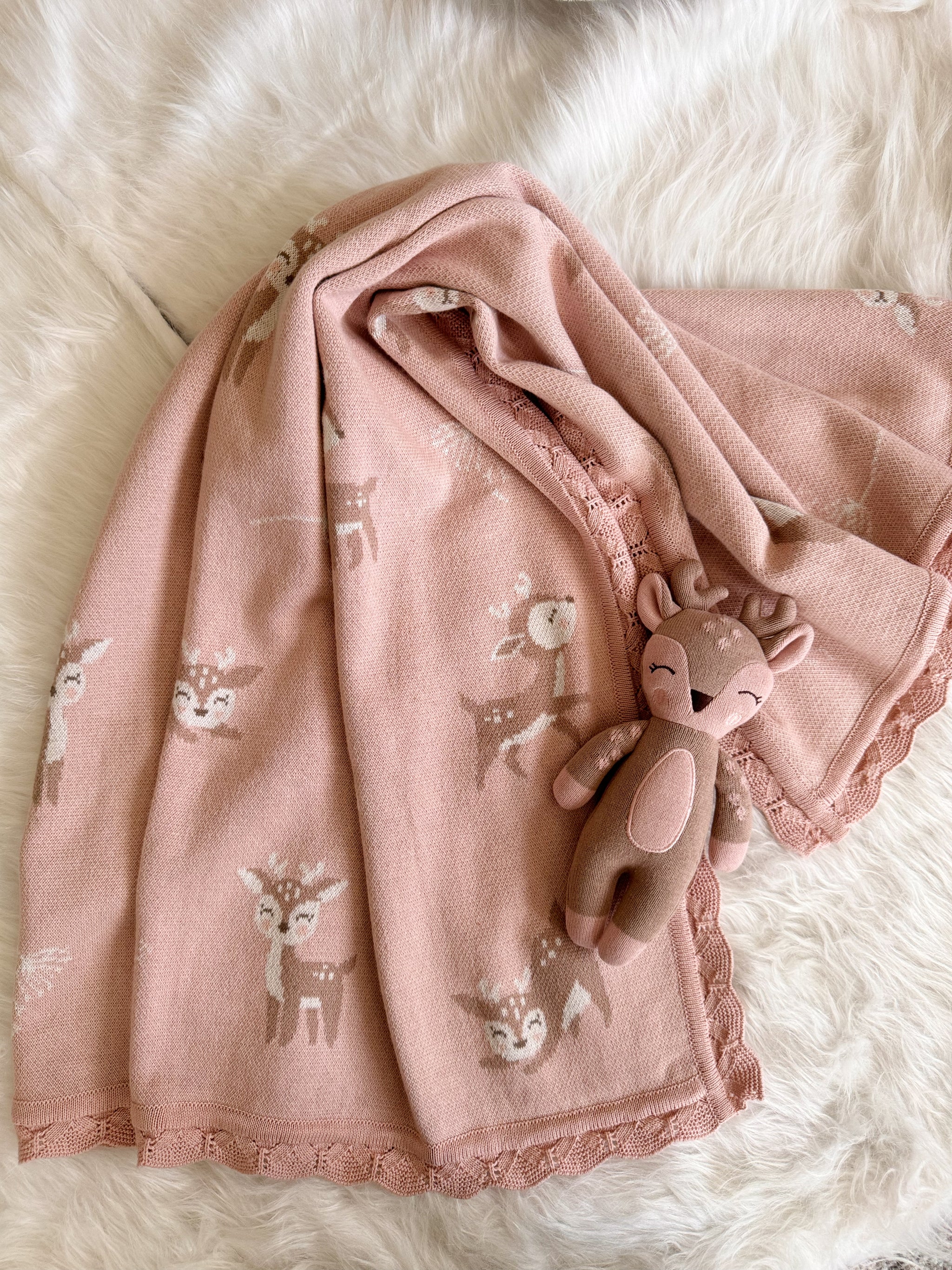 Fawn Knit Organic Cotton Baby Blanket – Darzzi